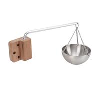 Bewinner Sauna Aromathérapie Bol, Porte-Tasse à Huile en Acier Inoxydable Diffuseur de Parfum de Parfum D'huile Essentielle, Conception Semi-Circulaire pour Sauna Spa Spa Aromathérapie