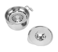 Bewinner Seau Séparateur d'œufs en Acier Inoxydable 304 avec Couvercle, Séparateur de Blanc d'œuf pour la Cuisson et la Cuisine, Outil de Séparation de Jaune 'œuf de Cuisine avec Poignée (style 1)