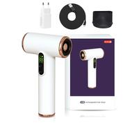 Bewinner Sèche-Cheveux sans Fil Profesionnel Portatif - 3 Vitesses et 3 Températures avec Batterie Rechargeable USB, Affichage Numérique et Charge Rapide pour Les Voyages