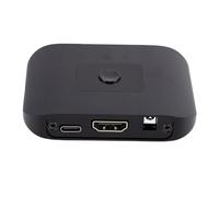 Bewinner Sélecteur Vidéo HDMI 2.1 2 en 1, Commutateur HDMI 8K 60 Hz 4K 120 Hz, Boîtier de Streaming en Alliage D'aluminium 48 Gbit/s IR à Distance pour Cinéma Maison, Jeu, Bureau