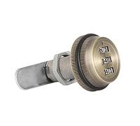 Bewinner Serrure à Mot de Passe à Code Mécanique à 3 Chiffres pour Armoire de Boîte aux Lettres, Alliage de Zinc, 1000 Combinaisons, Ruthénium Noir, Longueur de Filetage 20 Mm/0,79 Pouces (30mm)