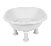 Bewinner Sitz Siège de Bain pour Soins Post-partum, Soulagement des Hémorroïdes, Cuvette Plus Profonde Antidérapante, Baignoire de Toilette avec Trou de Suspension scellé, Bidet de maternité (WHITE)
