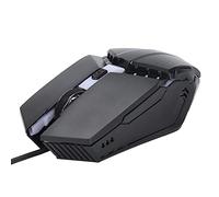 Bewinner Souris de Jeu Filaire, Souris de Jeu PC avec Lumières RVB, Souris Mécanique Optique Filaire USB, Conception Ergonomique, pour PC/Ordinateur Portable/pour XP/7/8/10