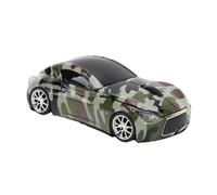 Bewinner Souris D'Ordinateur en Forme de Voiture de Sport, 2,4 GHz Forme de Voiture de SUV de Sport Cool Souris Optique, Capteur Optique de 1600 Dpi, sans Fil 2,4 GHz avec Récepteur USB (Green)