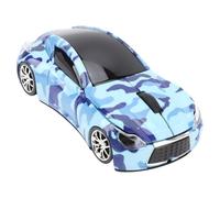Bewinner Souris D'Ordinateur en Forme de Voiture de Sport, 2,4 GHz Forme de Voiture de SUV de Sport Cool Souris Optique, Capteur Optique de 1600 Dpi, sans Fil 2,4 GHz avec Récepteur USB (Blue)
