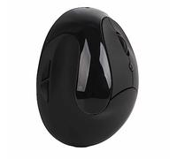 Bewinner Souris Optique Ergonomique Verticale sans Fil à 6 Touches, Souris de Jeu à Prise Ergonomique à Main Droite à 3 Niveaux DPI 2,4 GHz, Souris Verticale D'ordinateur de Bureau (Noir)