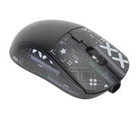 Bewinner Souris sans Fil 2.4G avec Mini-récepteur USB, Souris Optique Ergonomique 3600DPI, Souris D'Ordinateur RVB Rechargeable pour Ordinateur de Bureau (Noir)