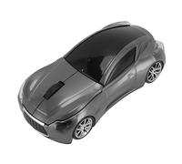 Bewinner Souris sans Fil Ergonomique de Style Voiture de Sport avec Récepteur USB 2,4 GHz, Capteur Optique 1600 DPI, Veille Automatique pour Ordinateur Portable (Grey)