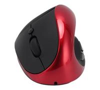 Bewinner Souris sans Fil Ergonomique Scientifique, Souris Verticale Droite Rechargeable avec Niveaux 800 1200 1600 DPI, Rechargeable par USB pour PC, Ordinateur Portable, Tablette (Rouge)