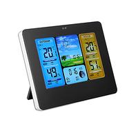 Bewinner Station Météo Sans Fil Pour Intérieur Extérieur, Horloge Bewinner Lcd Numérique Station Météo Numérique Horloge Portable Pour Thermomètre Mural Ou Droit(noir)