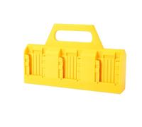 Bewinner Support de Batterie à 6 Emplacements pour Batteries 18 V, Organisateur de Rangement Portable en ABS pour Modèles Support à Accès Rapide pour Sacs à Outils, Camionnettes et Ateliers