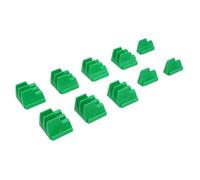 Bewinner Support de Rangement pour Clés, Organisateur d'outils Modulaire avec Aimant pour 23 Clés à Cliquet à extrémité Ouverte Décalées, Construction ABS, Vert