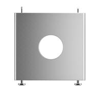 Bewinner Support de Support de Châssis en Alliage D'aluminium Moderne pour Mac Mini M4 Conception D'aérations Latérales de Bureau Creux pour de Châssis D'ordinateur (Silver)