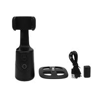 Bewinner Support de Téléphone avec Suivi Automatique du Visage, Aucune Application Requise, Support de Caméra de Téléphone Rotatif à 360° avec Télécommande et Contrôle Gestuel, Support