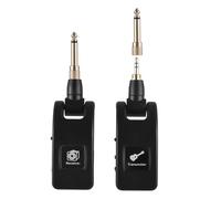 Bewinner Système de Guitare sans Fil Portable, 10 Heures de Temps de Travail, émetteur-récepteur de Guitare pour Violons Basses électriques/acoustiques, Matériau ABS Noir (1 récepteur avec 1 émetteur)