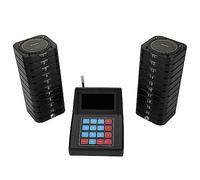 Bewinner Système de Téléavertisseur de Restaurant, Lumière LED de Vibration de Buzzer de Support de Téléavertisseur de Restaurant, Système D'appel Fil Longue Portée, pour Café Hôpital