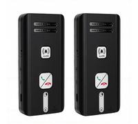 Bewinner Système D'Interphone sans Fil à 2 Voies, Interphone Domestique Duplex Intégral Longue Portée de 500 M avec Réponse Automatique et Diffusion de Groupe, pour le Bureau à Domicile (BLACK)