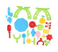 Bewinner Table de Sable et d'eau pour Enfants, Table de Jeu Multifonctionnelle à 3 Niveaux avec Chaise, Comprend Une Plateforme de Jeu de Sable, Un Toboggan, Un Réservoir d'eau et Un Espace de