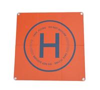 Bewinner Tapis D'atterrissage pour Drone Double Face étanche pour Mini 3 Pro Mini, Héliport Pliable Coupe-Vent pour Forest 25,6", Panneaux de sécurité Lumineux