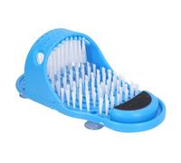 Bewinner Tapis de Douche pour Pieds avec Ventouses - Élimine les Peaux Mortes, Améliore la Circulation Sanguine et Soulage la Pression - Nettoyant pour Pieds de Massage pour Salle de Bain, PVC, Bleu
