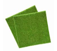 Bewinner Tapis de Gazon Artificiel pour Aménagement Paysager Miniature, Maison de Poupée, Diorama et Jardin Féérique - Patch d'herbe Verte de 30,5 X 30,5 Cm pour Travaux Manuels, Paysages de Train