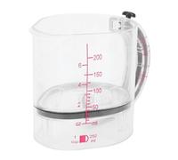 Bewinner Tasse à Mesurer Réglable 4 en 1, Double échelle pour Ingrédients Liquides et Secs, Passe au Lave-vaisselle avec Base Scellée au Grattoir pour la Cuisson et la Cuisson