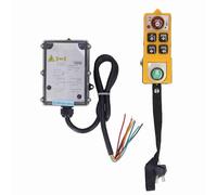 Bewinner Télécommande de Grue sans Fil AC380V 100m, étanche, Anti-chute, Télécommande électrique Industrielle avec Serrure pour Palan et Pont Roulant