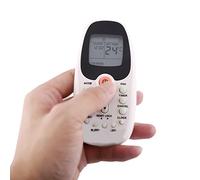 Bewinner Télécommande de Remplacement pour Climatiseur R06/BGE, Réglage Facile, Plusieurs Modes, Conception Confortable, 2 Piles AAA Requises