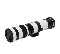 Bewinner TéléObjectif Zoom Manuel 420-800 Mm F/8,3-f/16 pour Appareils Photo Hybrides à Monture RF, Objectif Longue Portée Tout Métal avec Revêtement MC pour la Lune, Les Oiseaux et la (White)