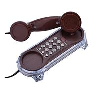 Bewinner Téléphone Antique Flash Mural Vintage avec Rétro-éclairage Bleu - Appel de Téléphone Suspendu à la Mode pour la Décoration de la Maison ou du Bureau, Fixe à Numérotation Rétro avec Sonneries