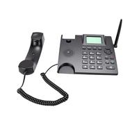 Bewinner Téléphone de Bureau sans Fil 2G GSM Double SIM, Radio-réveil FM avec écran de 2,4 Pouces, Haut-Parleur Mains Libres, Grand Clavier pour Centre D'appels D'hôtel à Domicile