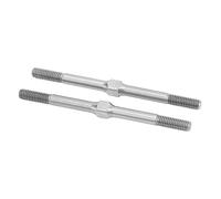 Bewinner Tendeur RC M4 63mm en Acier pour Voiture Radiocommandée | Pièce de mise à niveau, lien de tendeur argenté léger, remplacement Direct pour Big Rock Senton 3S 1/10