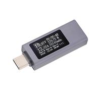 Bewinner Testeur USB 4 V à 30 V 0 A à 12 A, Multimètre Numérique en Alliage D'aluminium de Type C, Affichage OLED PD QC, Compteur de Charge Rapide pour Test de Charge, Utilisation sur