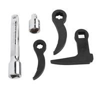 Bewinner Têtes d'adaptateur de Levier pour Joints de 1/2" et 3/8", Outils de Retrait de Demi-arbre en Acier CrV avec Conception en Dents de Scie, Comprend une Tige d'extension et une Boîte de