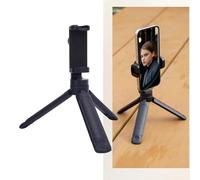 Bewinner Trépied du Téléphone de Bureau et Bâton de Selfie, Portable Tout dans Un Support de Trépied de Téléphone Portable Extensible, Poignée Compacte de Monture à Chaussure