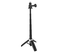Bewinner Trépied pour Caméra d'action, Perche à Selfie, Support Vlog Portable Extensible avec Vis 1/4", Poteau Réglable de 31 Cm pour Les Voyages Sportifs et Les Photos de Groupe