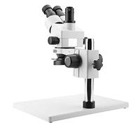 Bewinner Trinocular Stereo Microscope 3.5X-90X Trinocular Stereo Zoom Microscope WF10X / 20mm oculaires, Longue Distance de Travail de 30-165mm 100-240V(UE)