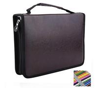 Bewinner Trousse à Crayons 150 emplacements en Similicuir avec Fermeture Éclair pour Ranger et protéger Les Crayons, Excellent pour Les Amateurs d'art et Les Artistes