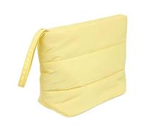 Bewinner Trousse de Maquillage Gonflée pour Femme, Organisateur de Cosmétiques en Nylon Imperméable, Trousse de Toilette de Voyage Spacieuse avec Double Fermeture éclair, Bleue Mignonne Portable