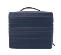 Bewinner Trousse de Maquillage Pliable Imperméable de Grande capacité, Rangement organisé pour Voyage, Trousse de Toilette Cosmétique pour Voyages d'affaires et Séances de Gym (Bleu Marine)