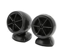 Bewinner Tweeter à Dôme 1200W, 2 Pièces, Haute sensibilité 98dB, Fréquence 5KHz-20KHz, Haut-Parleur Audio Universel pour Voiture, Matériau ABS, Or (Black)