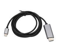 Bewinner USB C vers Adaptateur 4K 60Hz 6.6ft Câble | Synchronisation vidéo Ultra HD, configuration Plug Play, coque en aluminium, convertisseur de type C pour ordinateurs