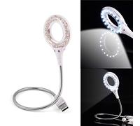 Bewinner USB Light, Mini USB LED Light Lamp 18pcs LED White Lamp Bulbs 360 Degree Full Rotation for Desktops Laptops, Table Lamp Night-Lights for Office/Bedroom/Guest Room/Living