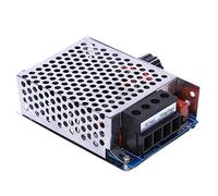 Bewinner Variateur de Régulateur de Tension AC 10 000 W, Module de Thyristor SCR Très Haute Puissance, Réglable de 0 à 220 V, avec Ventilateur de Refroidissement et Protection RC, pour l'éclairage,