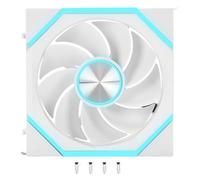 Bewinner Ventilateur de Boîtier ARGB PWM de 20 Mm, Ventilateur de Refroidissement PC à Faible Bruit de 800 à 1 800 Tr/min avec 9 Palettes et Coussinets (à flux d'air inversé)