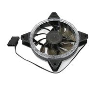 Bewinner Ventilateur de Boîtier D'ordinateur, Ventilateur de Refroidissement RVB Couleur Réglable pour Châssis D'ordinateur, Ventilateur de Refroidissement D'ordinateur 120 Mm avec Vis,
