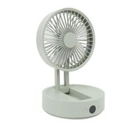 Bewinner Ventilateur de Bureau Portable, Ventilateur Oscillant à 120 ° avec Télécommande, Ventilateur de Refroidissement Personnel à 3 Vitesses, Ventilateur de Voyage Rechargeable par USB