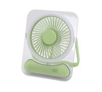 Bewinner Ventilateur de Bureau Rechargeable USB avec Veilleuse LED pour Chambre à Coucher et Camping2.Points Forts des Articles (GREEN)