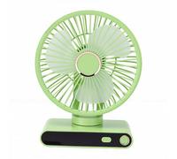 Bewinner Ventilateur de Refroidissement avec Lumière, 5 Vitesses Réglables, Affichage Numérique, Support Mural pour Bureau à Domicile, Utilisation en Extérieur, Veilleuse Portable, alimenté par