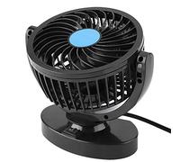 Bewinner Ventilateur de Refroidissement de Voiture Portable 12 V, Ventilateur d'aération Réglable avec Faible Bruit et Vent Fort, de Voiture alimenté par USB pour Minibus, van, Camion, Voyage